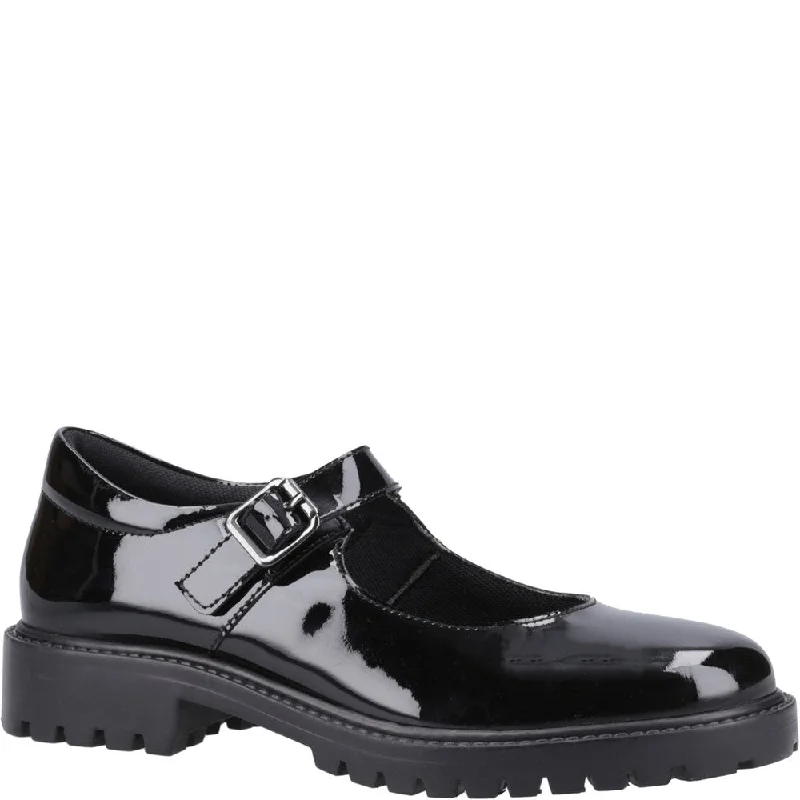 Hush Puppies Aurora XL Patent Senior School Shoes