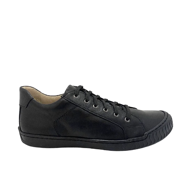 Bo-Bell Lace Up School Shoes | Olso | Black Leather