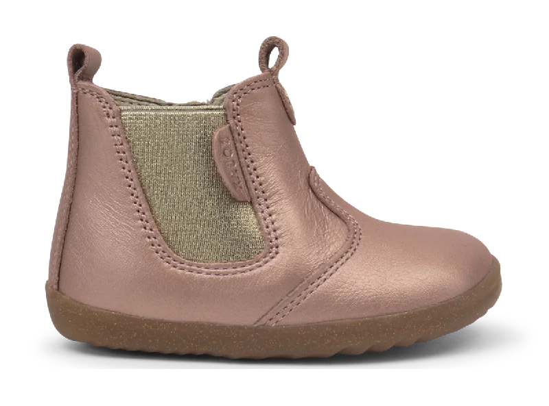 Bobux Jodhpur Girls Rose Gold Infants Chelsea Boot