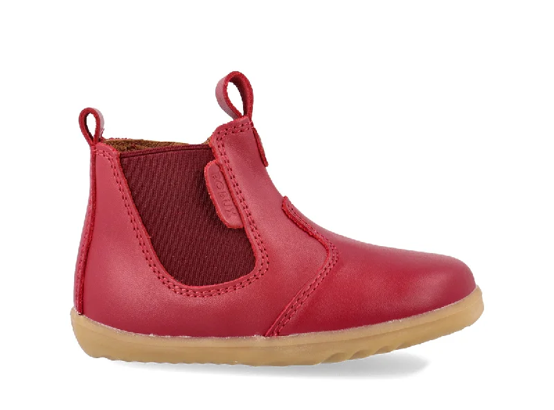 Bobux Jodhpur Step Up Girls Infants Cranberry Chelsea Boot