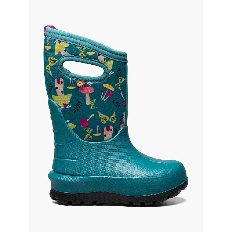 BOGS Teal Multi Mushrooms Neo-Classic Boots