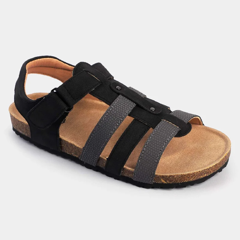 Boys Sandal 108-1-Grey/Black