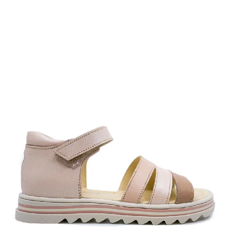 Emel Nude Heart Velcro Sandal