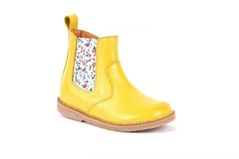 Froddo Yellow Chelsea Boot |  Chelys  |  Bright Yellow & Floral