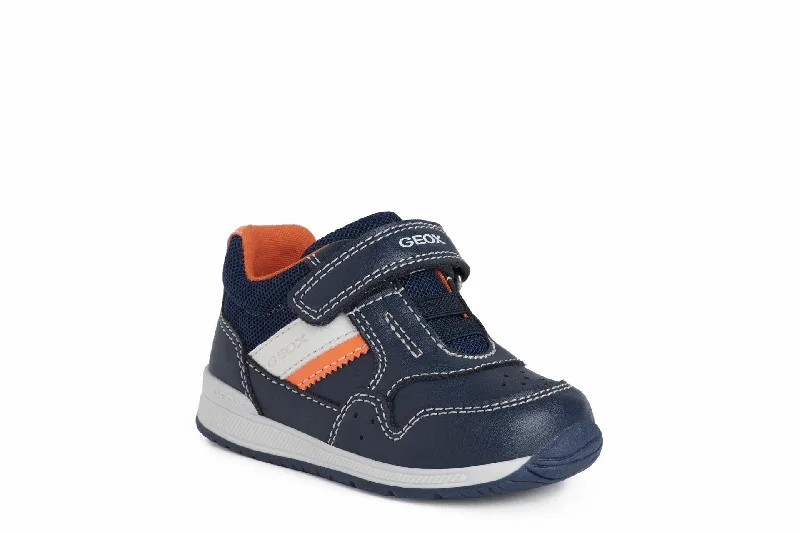 Geox Baby Shoes | Rishon Trainers | Navy Fluo Orange