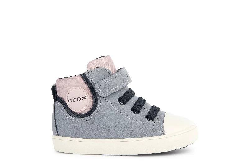 Geox Gisli Girls Grey Pink Ankle Boot