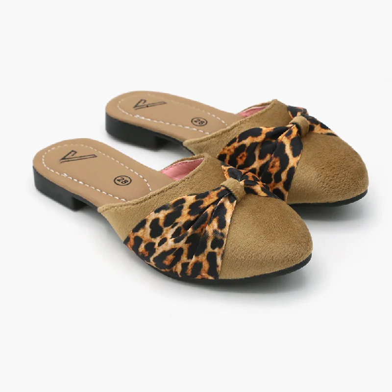 Girls Banto Slipper - Fawn