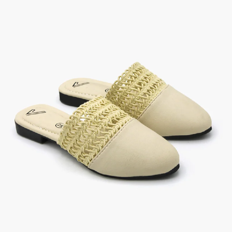 Girls Banto Slipper - Fawn