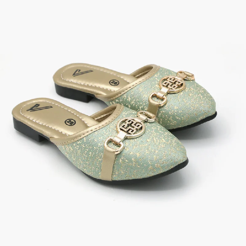 Girls Banto Slipper - Green