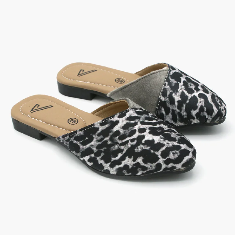 Girls Banto Slipper - Grey