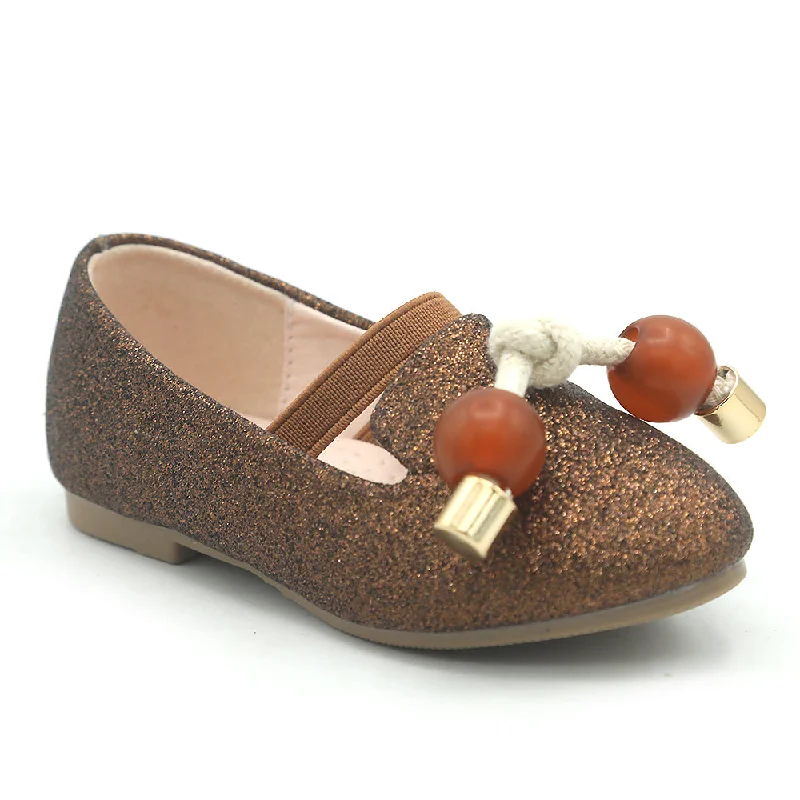 Girls Pumps - Brown