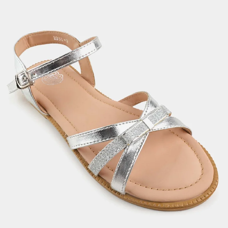 Girls Sandals 1031-3-SILVER