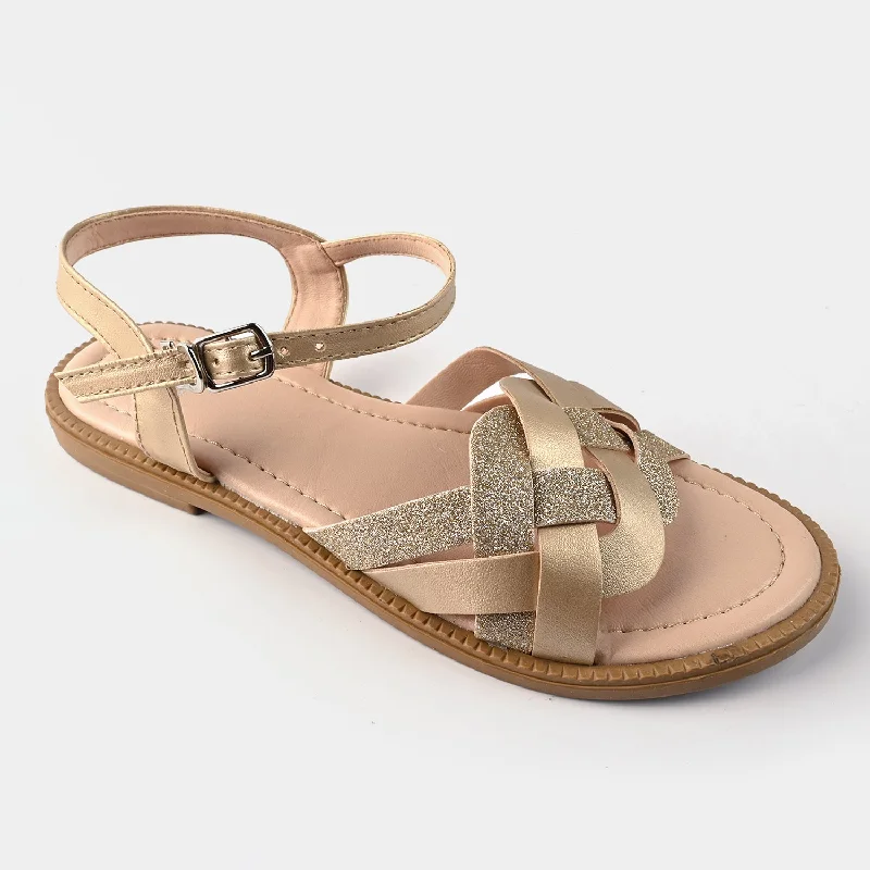 Girls Sandals 456-71-Golden