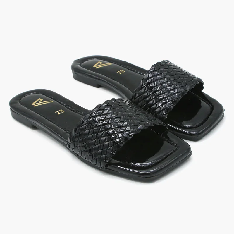 Girls Slipper - Black