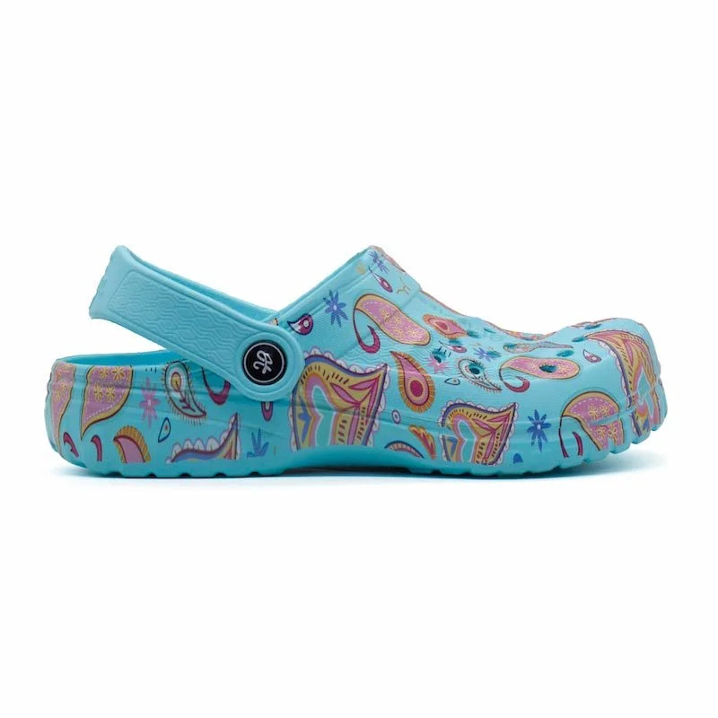 Hippies Print - Aqua Ethnic