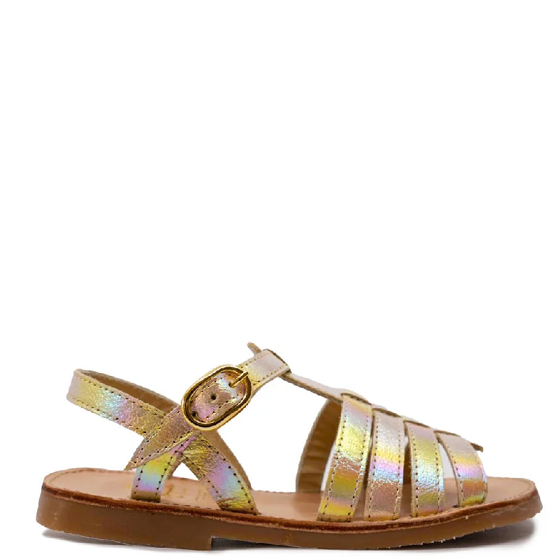 Manuela Iridescent Gladiator Sandal