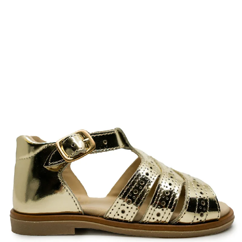 Manuela Platinum Mirror Baby Sandal