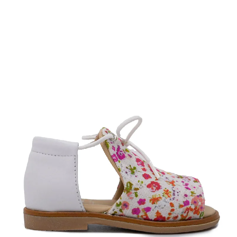 Manuela White Flower Lace Baby Sandal