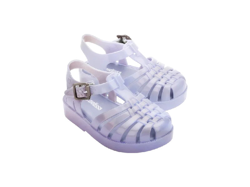 Mini Melissa Pearly Blue Jelly Gladiator Sandal