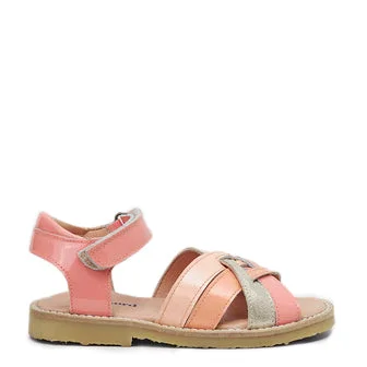 Petit Nord Papaya Patent Sandal