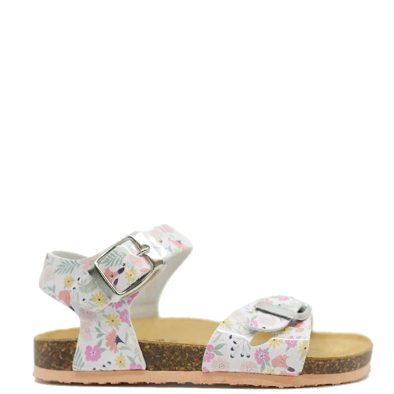 Primigi Coral Floral Birkenstock Sandal