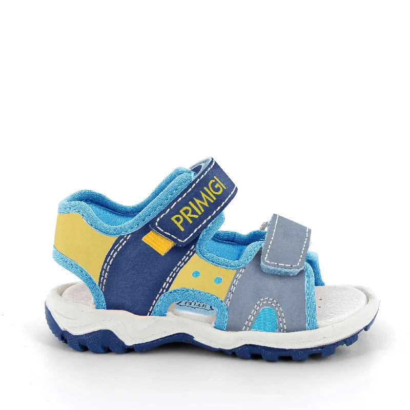 Primigi Silas Boys Blue-Lemon Open Toe Sandal