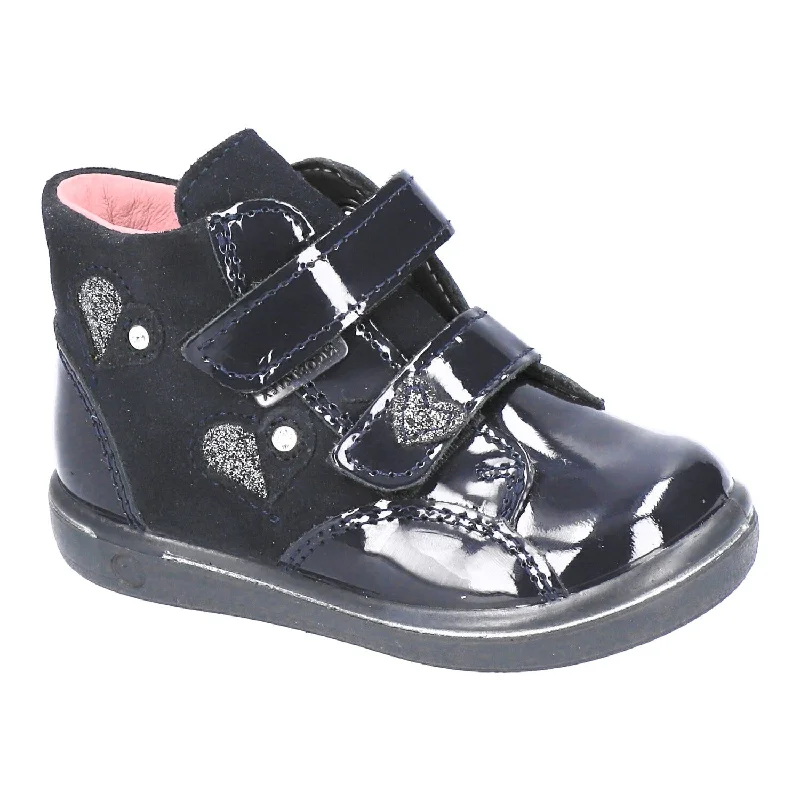 Ricosta Abby | Waterproof Velcro Boot | Navy Patent