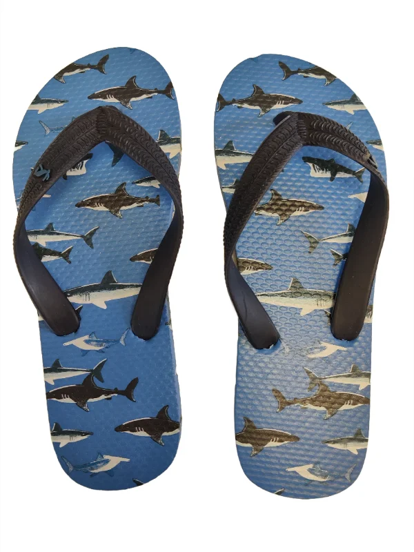 Joules Shark Boys Blue Flip Flop