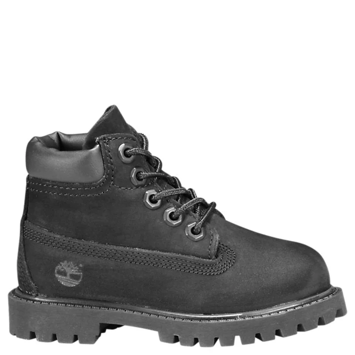 Timberland Black Premium Waterproof Youth Boot