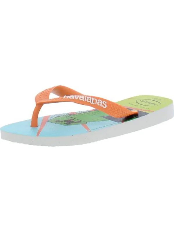 Top Minecraft Boys Printed Pool Flip-Flops