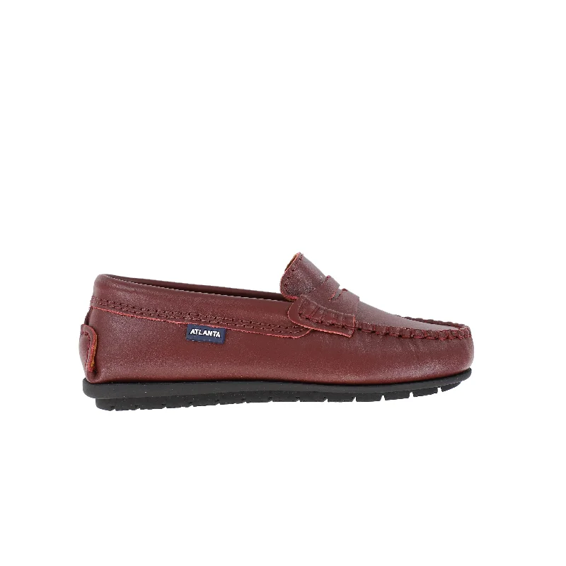 ATLANTA MOCASSIN BURGUNDY PENNY LOAFER [FINAL SALE]