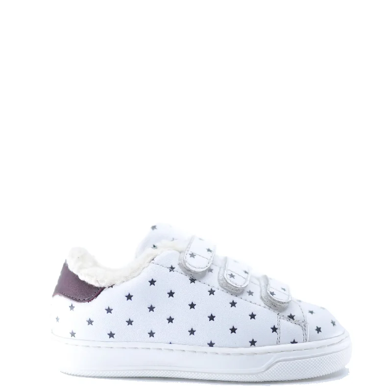 Bonton White Star Fur Velcro Sneaker