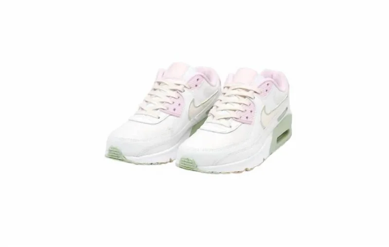 Girl's Air Max 90 Ltr Se Gs Sneakers In Summit White/coconut Milk