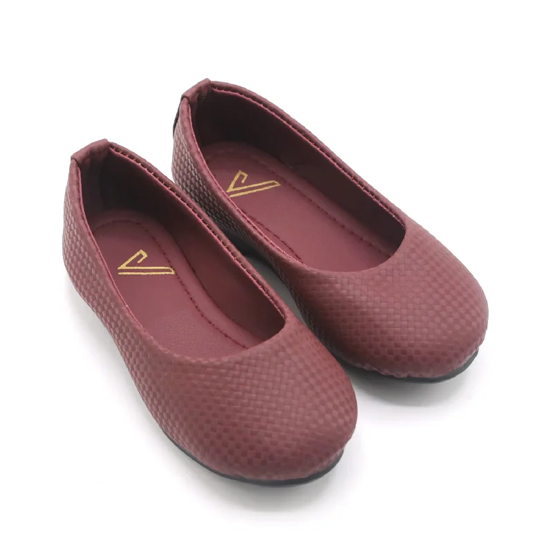 Girls Pump - Maroon