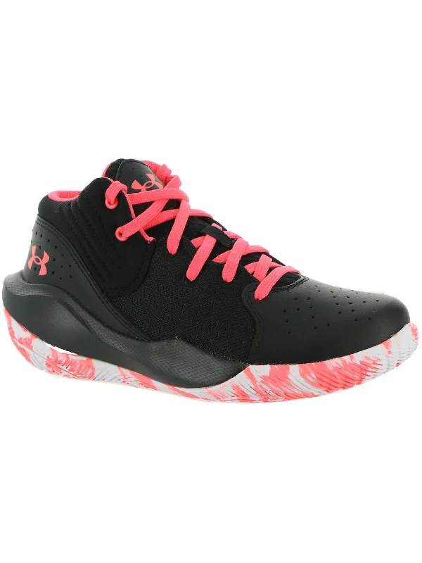 Jet 21 Girls Basketball Lace Up Athletic and Training Shoes