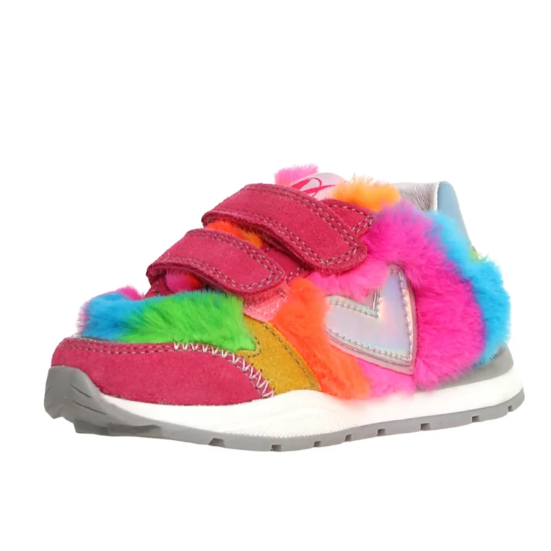 Naturino Quelly Vl Girl's Casual Shoes - Flamingo/Yellow/Multi