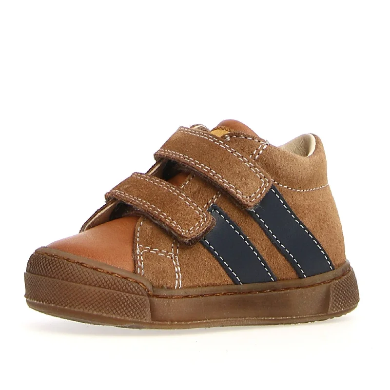 Falcotto Girl's and Boy's Gazer Vl Fashion Sneakers, Cognac Brown