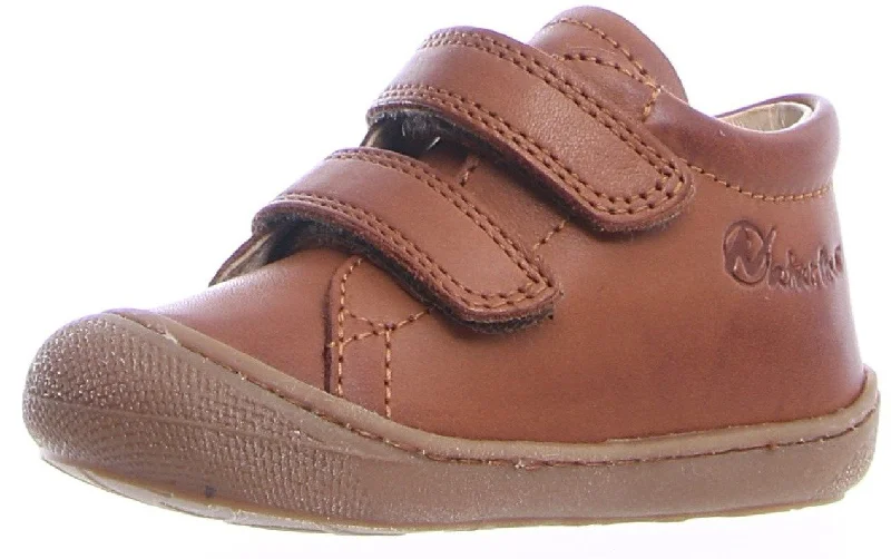 Naturino Girl's & Boy's WIDE Width Cocoon Sneakers - Cognac