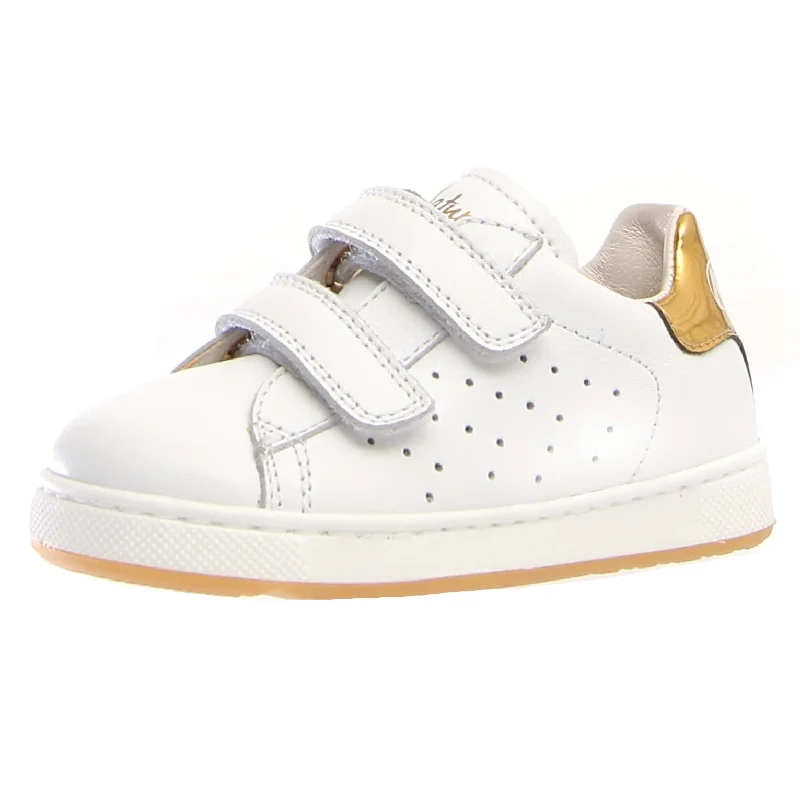 Naturino Girl's and Boy's Vl Hasselt Sneaker Shoes - White/Platinum