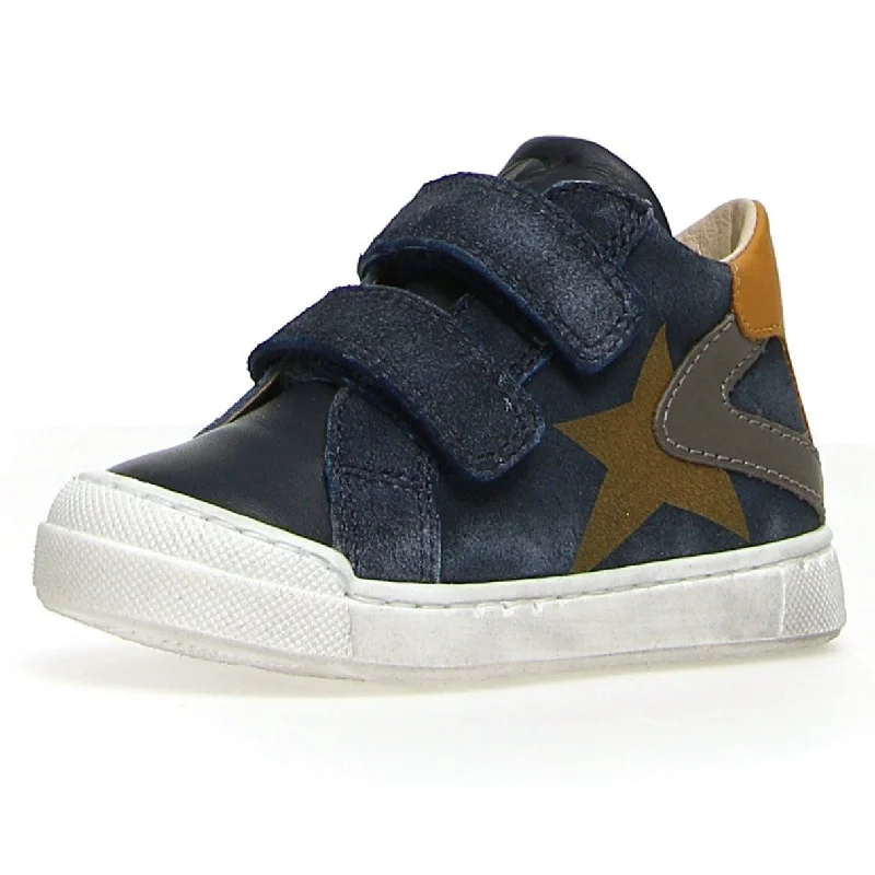 Naturino Girl's & Boy's Veda Vl Nappa/Cr. Delave Sneakers - Navy/Blue