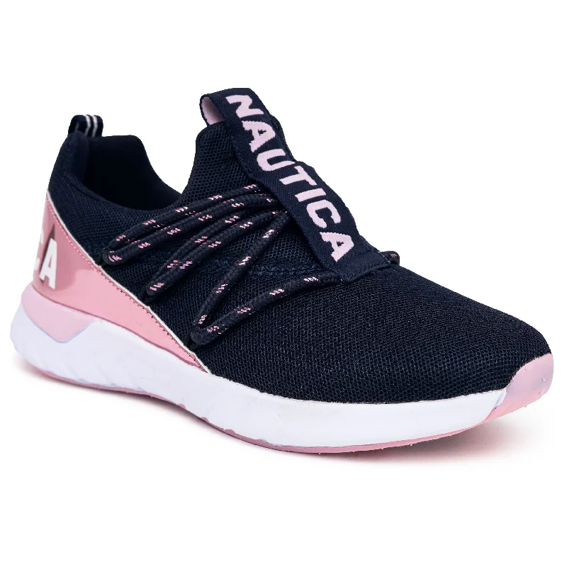 Nautica Girls' Logo Slip-On Sneaker