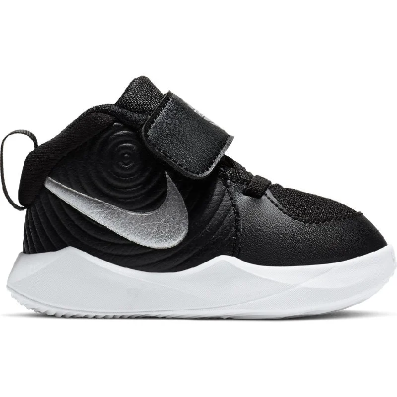 Nike Black/Metallic Silver Team Hustle D 9 Toddler Sneaker