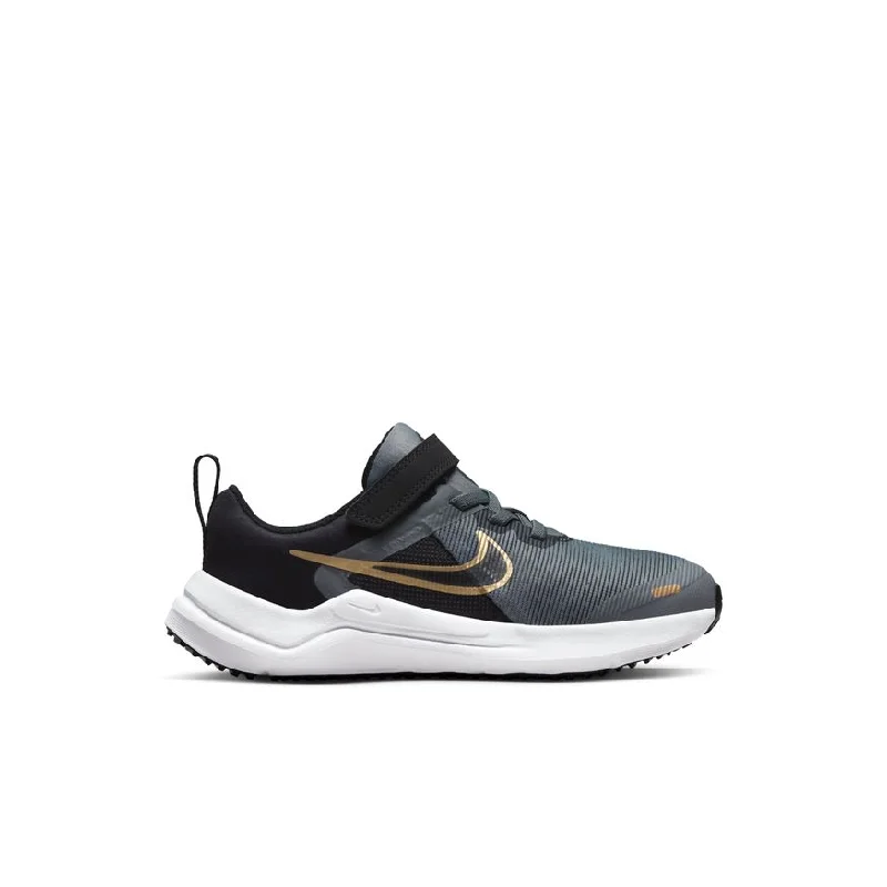 Nike Cool Grey/Metallic Gold Downshifter 12 A/C Children's Sneaker