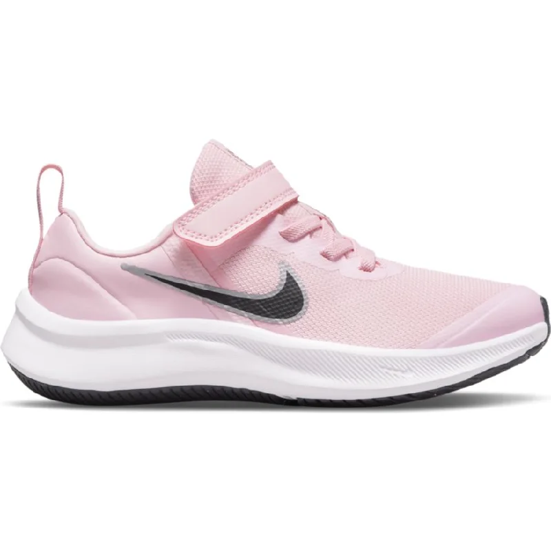 Nike Cave Pink Foam/Black Star Runner 3 Children’s Sneaker