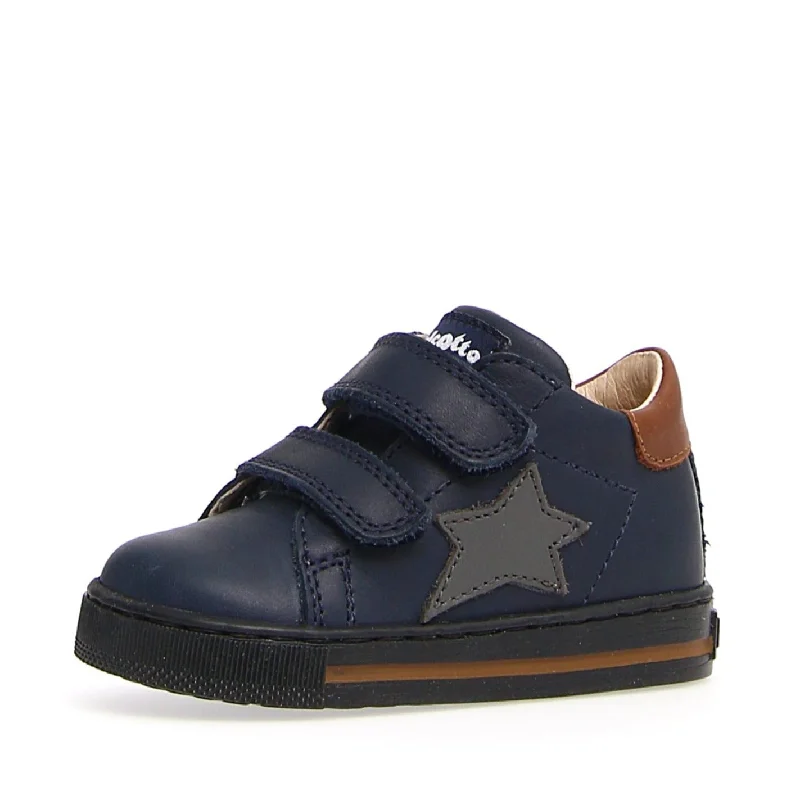 Falcotto Boy's and Girl's Sasha Vl Nappa Spazz. Fashion Sneakers, Navy/Antracite