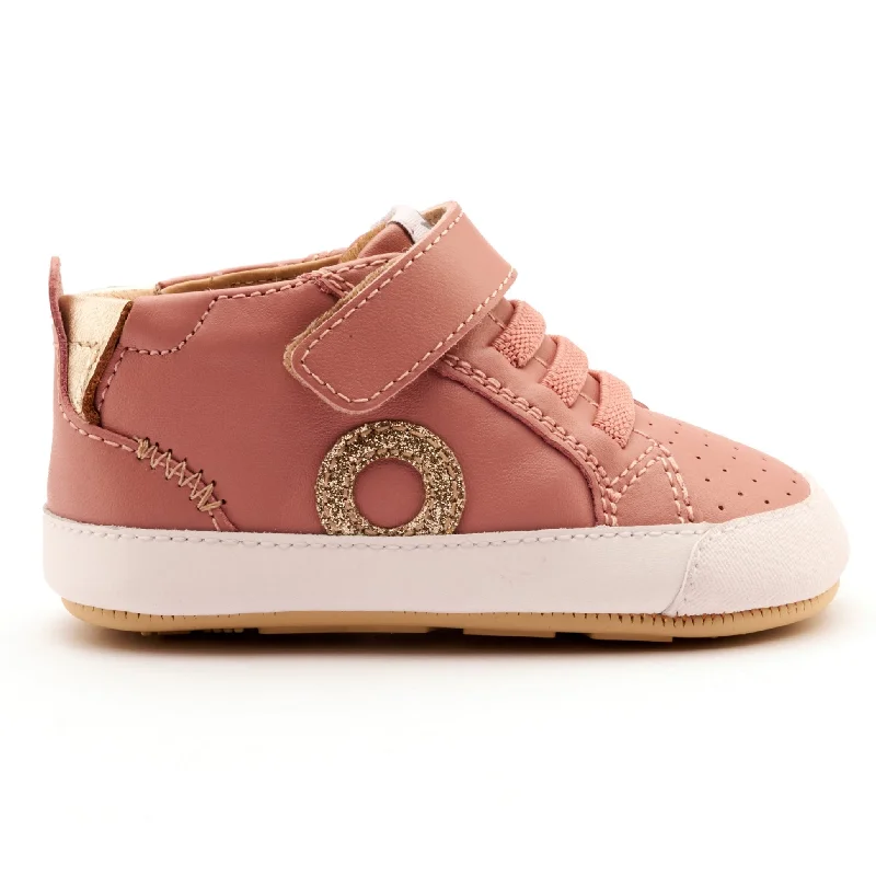 Old Soles Girl's Baby Zig Casual Shoes - Kiss / Gold / Glam Gold