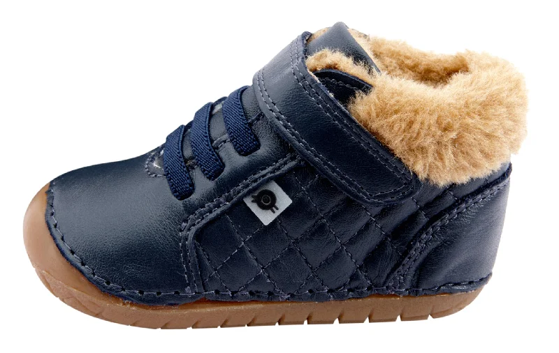 Old Soles Boy's & Girl's 4070 Flake Pave Sneaker Booties - Navy