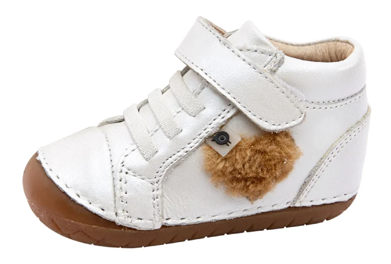 Old Soles Boy's & Girl's 4072 Heart Champ Sneaker Booties - Nacardo Blanco/Nacardo Blanco