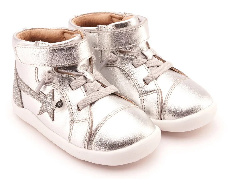 Old Soles Girl's 8038 Parade Casual Shoes - Silver / Glam Argent