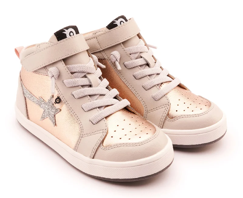 Old Soles Girl's 1007 Team-Star Casual Shoes - Copper / Glam Argent